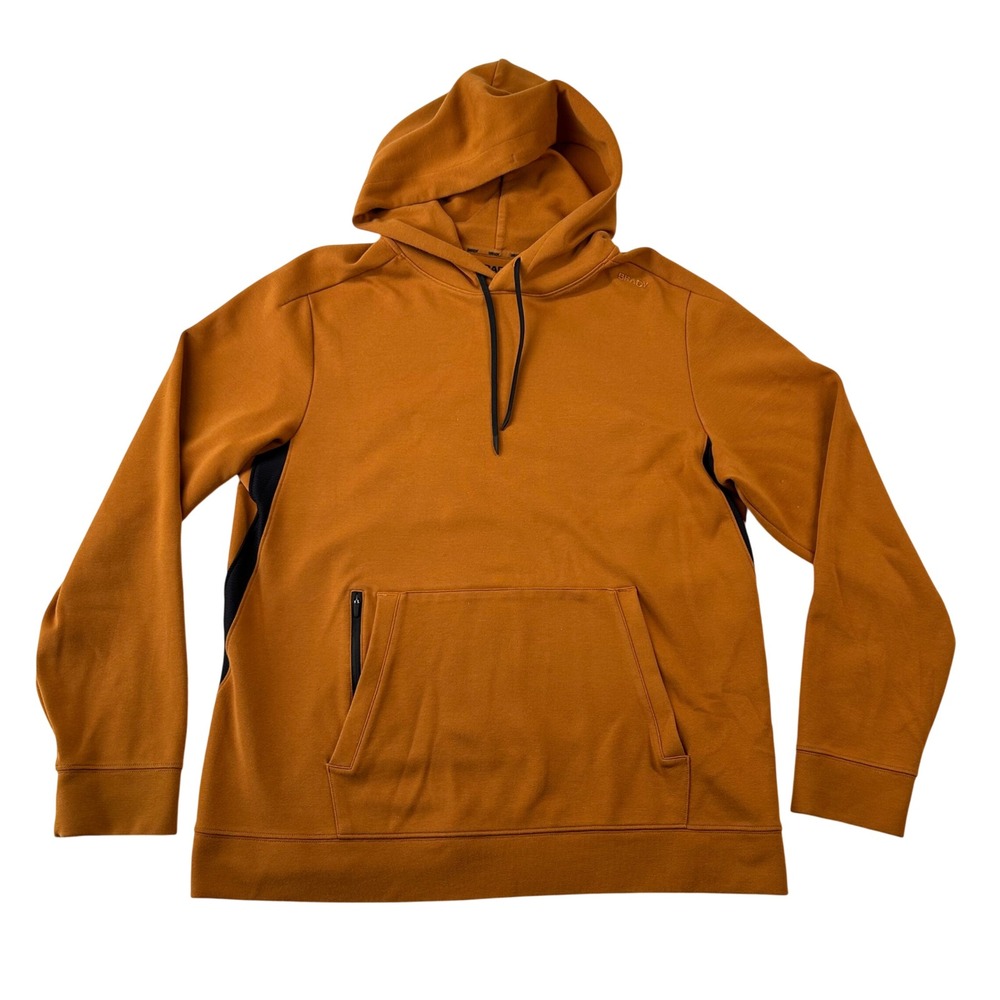Brady Brand Hoodie Mens L Sweatshirt Burnt Copper Orange Athleisure M22T001
